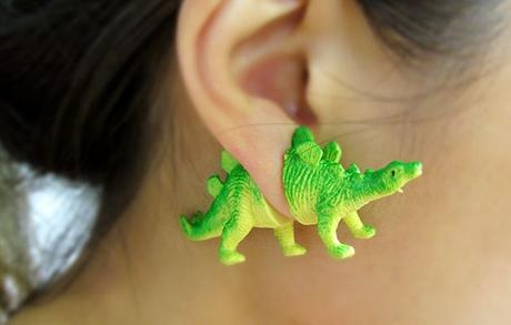 PARA LAS AMANTES DE LOS PENDIENTES dinosaurs-retro-earrings-ooo-workshop-6
