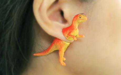 PARA LAS AMANTES DE LOS PENDIENTES dinosaurs-retro-earrings-ooo-workshop-5