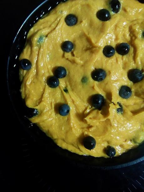 Tarta vegana de arándanos Tarta vegana de arándanos