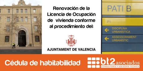 Renovación licencia de segunda ocupación Valencia