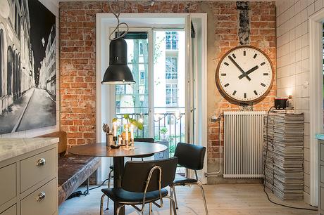 Una cocina y el ladrillo visto 03