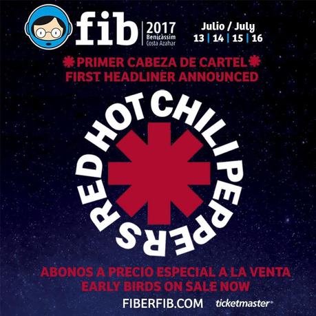 Red Hot Chili Peppers primer cabeza de cartel del FIB 2017 x4jbe0