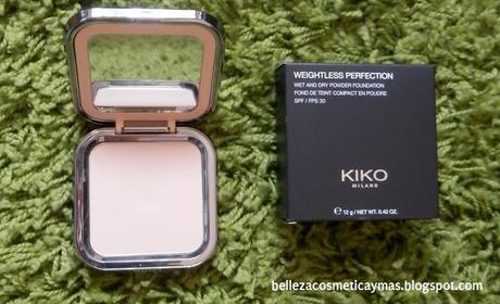 Polvos compactos Weightless Perfection de Kiko 15 Cool Rose