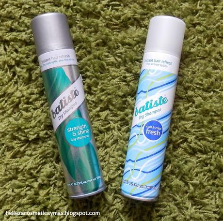 Batiste Champú en seco: Strenght and Shine y Cool and Crisp Fresh