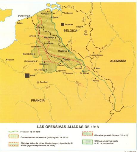 PRIMERA GUERRA MUNDIAL: RETORNO A LAS GRANDES OFENSIVAS Y FINAL DE LA GUERRA (1918) PRIMERA GUERRA MUNDIAL: RETORNO A LAS GRANDES OFENSIVAS Y FINAL DE LA GUERRA (1918)