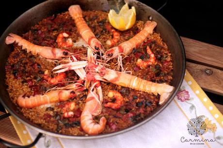 Cómo hacer una paella con carabineros y cigalas Cómo hacer una paella con carabineros y cigalas