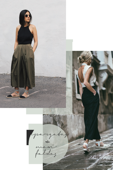 Casual style: 8 outfits de verano con alpargatas maxi skirts and espadrilles