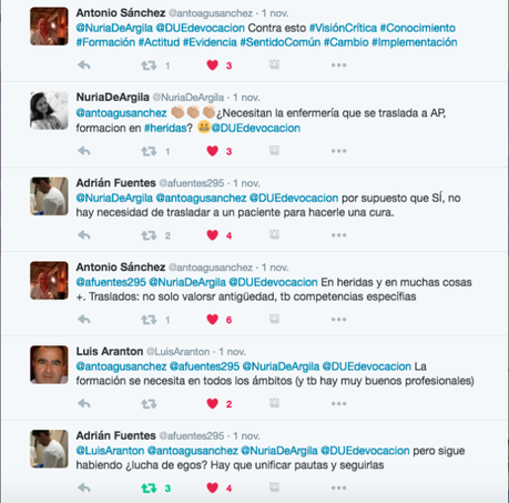 Conversaciones Enfermeras en Twitter: las curas a debate Twitter