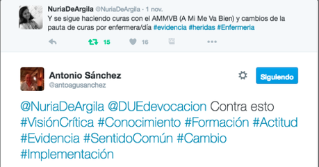 Conversaciones Enfermeras en Twitter: las curas a debate Twitter