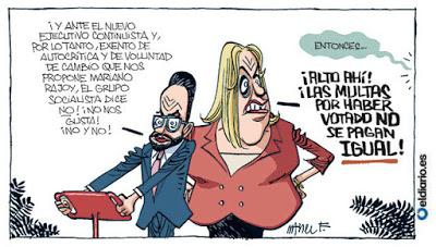 Y volvió Rajoy… con su nueva tropa. ‘The New York Times’ le pide a Felipe VI “que renuncie” y “se busque un buen trabajo. Y volvió Rajoy… con su nueva tropa. ‘The New York Times’ le pide a Felipe VI “que renuncie” y “se busque un buen trabajo.