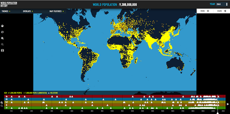 #Mapa interactivo y vídeo de la #Población Mundial #Mapa interactivo y vídeo de la #Población Mundial