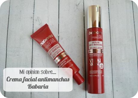 Crema facial antimanchas Babaria