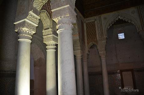 Sala de las 12 columnas de las tumbas Saadiens Fotografía_Marrakech_Abuelohara