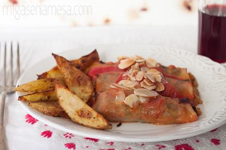 Canelones de pavo, sin lactosa