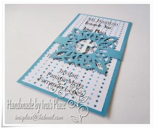 Invitación Mi Bautizo - Polar Blue - Handmade Baptism Invitation (Boys) Invitación Mi Bautizo - Polar Blue - Handmade Baptism Invitation (Boys)