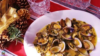 Almejas en salsa Almejas en salsa