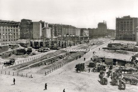 Fotos antiguas: Construyendo la Gran Vía, 1921