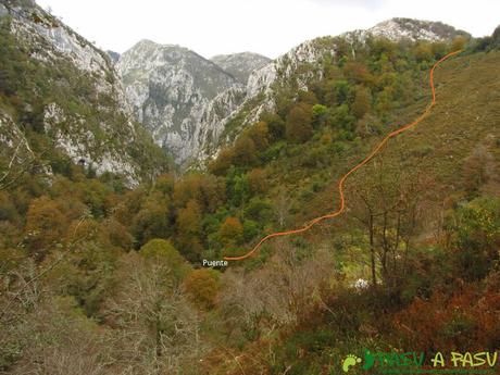 Vista del Puente de Pelabarda desde el Bosque de Pome