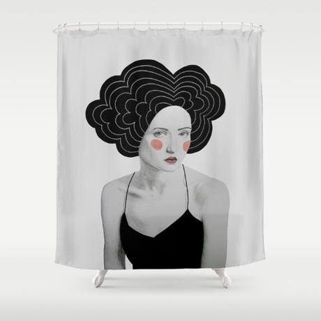 accesorios para el baño, ilustración en society 6