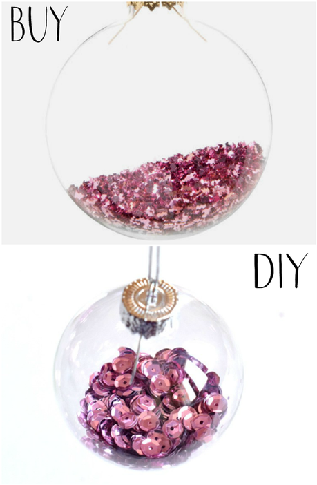 Hacer o comprar. Edición bolas de navidad / DIY vs buy. Christmas tree ornament edition