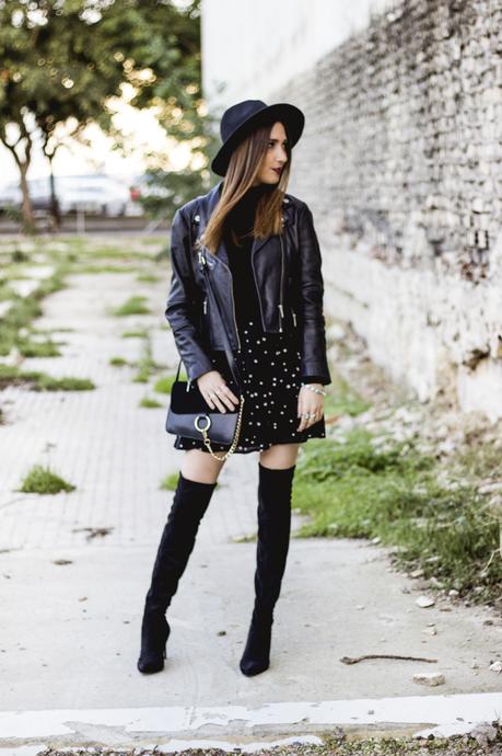 POLKA DOTS AND OVER THE KNEE BOOTS