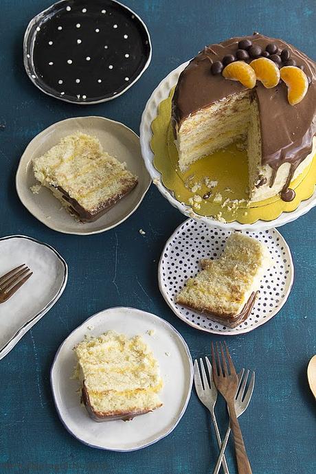 Citrus Layer Cake o cómo regalar(me) la torta de cumpleaños perfecta