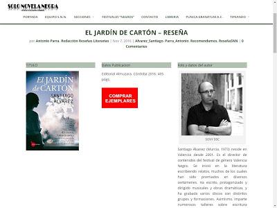 EL JARDÍN DE CARTÓN- SANTIAGO ÁLVAREZ