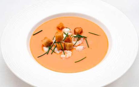 Cenas ligeras y ricas para adelgazar cena ligera de salmorejo con gambas