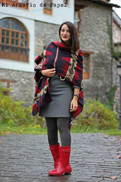 Outfit: Ideas para Vestir Botas de Agua con Vestido