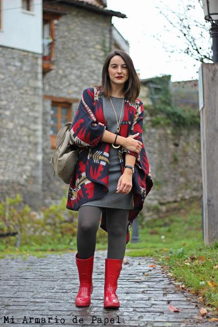 Outfit: Ideas para Vestir Botas de Agua con Vestido