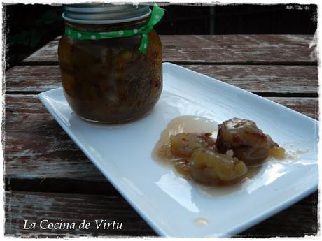 Castañas confitadas al jengibre Castañas confitadas al jengibre