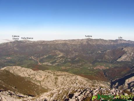 Vista del Cabeza Ubena, Turbina y Liño desde el Cuetón