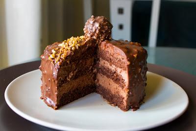 Tarta mousse Ferrero Rocher