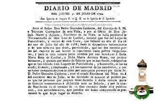 Diario de Madrid del día 31 de Julio de 1794 Diario de Madrid del día 31 de Julio de 1794