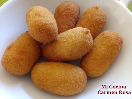 CROQUETAS DE LANGOSTINOS AL PIL-PIL ¿o AL PIMPI COMO DECIMOS EN MALAGA? (Videos y fotos del paso a paso)