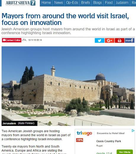 Desafiando al BDS: alcaldes de todo el mundo se reunen en Israel. blog