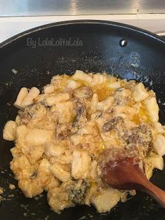 ÑOQUIS CASEROS CON SALSA DE FOIE Y COLMENILLAS (DESAFIO DE NOVIEMBRE 2016)