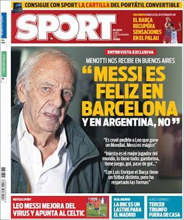 portada Sport prensa deportiva 21 11 2016