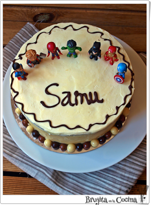 Tarta Superhéroes Samu cumple 3 años