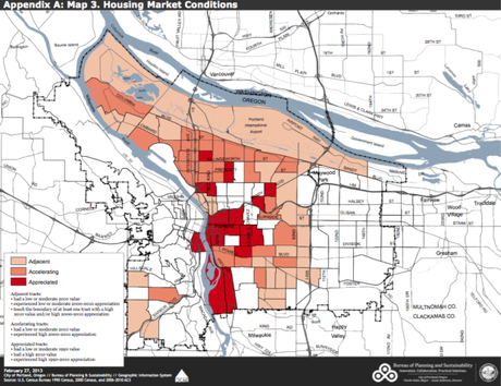 Estado del mercado de la vivienda en Portland. Fuente: Bureau of Planning & Sustainability, City of Portland.