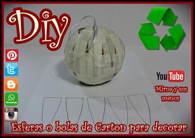 Diy. Como hacer esferas de carton para decorar.