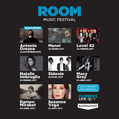 Room Music Festival Barcelona: Natalie Imbruglia, Suzanne Vega, Macy Gray, Sidonie, Manel, Level 42 y Ramón Mirabet