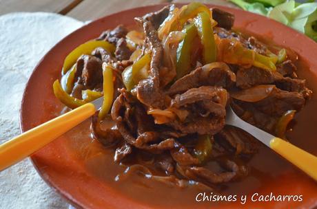 Fajitas de ternera Tex- Mex