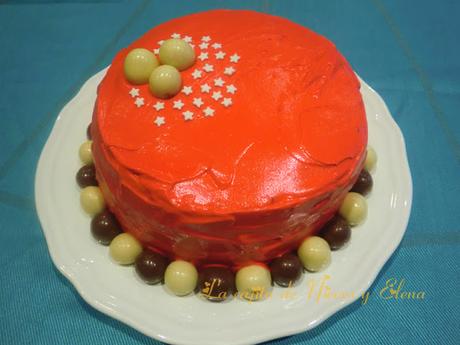 Tarta de chocolate y cookies