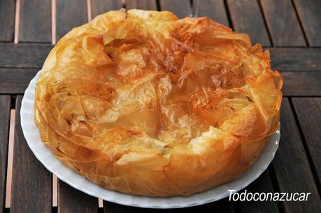 TARTA LIBANESA DE MANZANA CON PASTA FILO