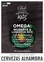 Club Alhambra Reserva 1925 celebra el 20 aniversario de Omega en tres conciertos