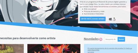 Krita editor de imágenes gratuito para pintura digital