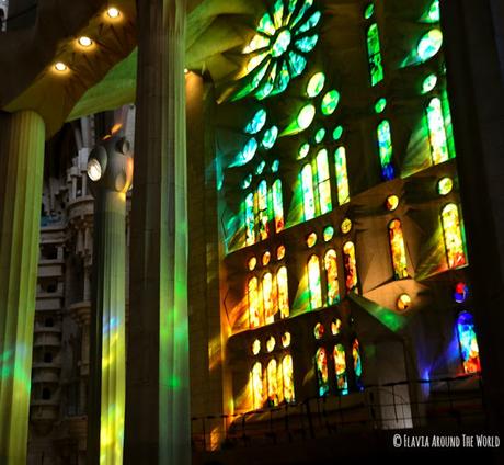 vidrieras sagrada familia