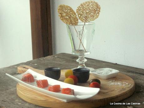 Las Chikas en LLueva V: Piruletas de Parmesano y Sésamo byAnaF y Salmón Ahumado byPilarF Las Chikas en LLueva V: Piruletas de Parmesano y Sésamo byAnaF y Salmón Ahumado byPilarF