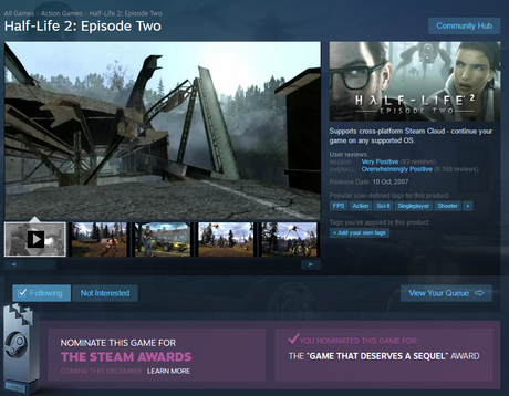Los premios Steam dejan claro que todo el mundo quiere un Half Life 3 Los premios Steam dejan claro que todo el mundo quiere un Half Life 3